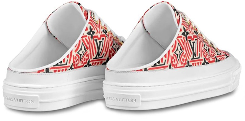 (Women) Louis Vuitton Crafty Stellar Mules 'Red Black White' 1A85MU Lookbook (Women) Louis Vuitton Crafty Stellar Mules 'Red Black White' 1A85MU