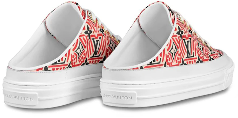 (W) Louis Vuitton Crafty Stellar Mules 'Rojo Negro Blanco' 1A85MU Lookbook (W) Louis Vuitton Crafty Stellar Mules 'Rojo Negro Blanco' 1A85MU