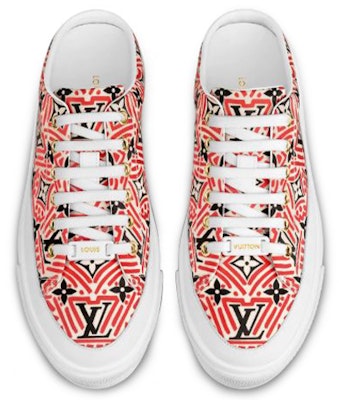 (Women) Louis Vuitton Crafty Stellar Mules 'Red Black White' 1A85MU Shop (Women) Louis Vuitton Crafty Stellar Mules 'Red Black White' 1A85MU