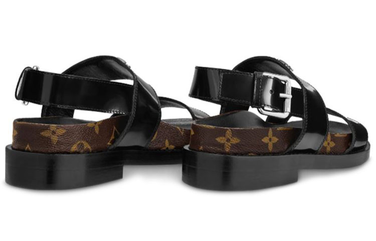 (W) LV Crossroads sandals 'Black' 圖 4