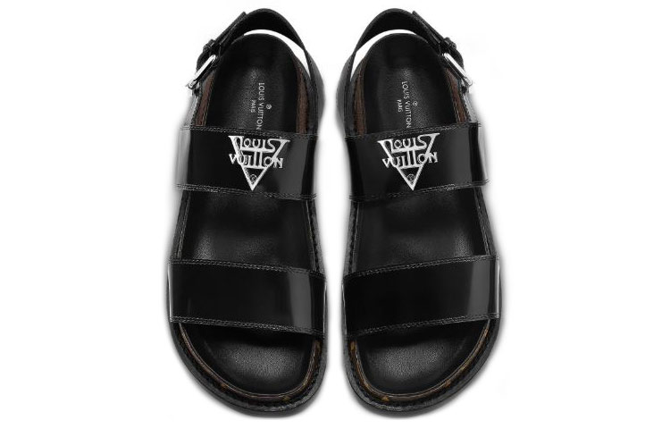 (W) LV Crossroads sandals 'Black' 圖 5
