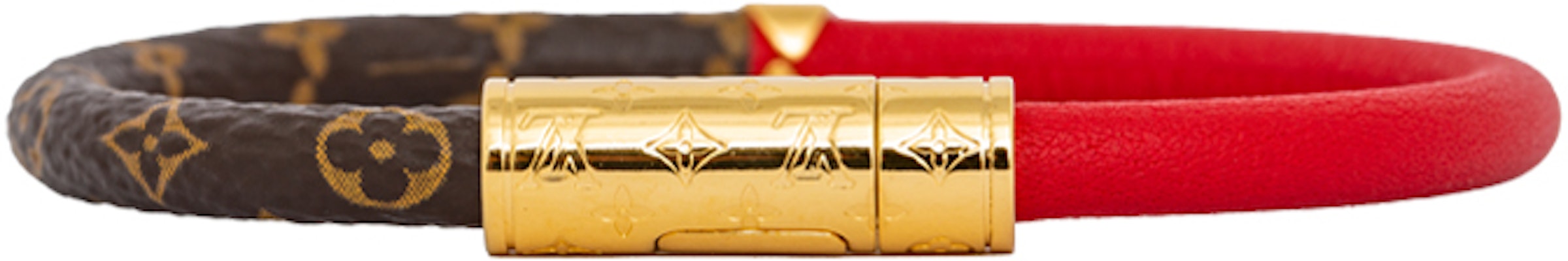 (W) 루이비통 데일리 컨피덴셜 송아지 가죽 팔찌 브라운 레드 뉴이어 레드 M6433 Purchase (W) 루이비통 데일리 컨피덴셜 송아지 가죽 팔찌 브라운 레드 뉴이어 레드 M6433