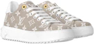 Lookbook (W) Louis Vuitton Baskets Basses Décontractées en Denim Confort ''Beige'' 1AC29A