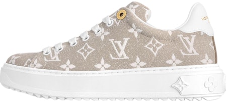 (Women) Louis Vuitton Denim Comfort Casual Low-Top Sneaker 'Beige' 1AC29A (Women) Louis Vuitton Denim Comfort Casual Low-Top Sneaker 'Beige' 1AC29A