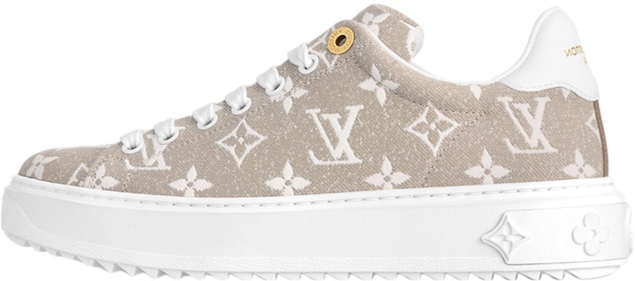 (W) 루이비통 데님 베이지 로우탑 스니커즈 1AC29A Buy (W) 루이비통 데님 베이지 로우탑 스니커즈 1AC29A