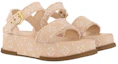 Shop (W) Sandali Louis Vuitton Denim Platform Toe Loop ''Marrone Chiaro'' 1ACYCF