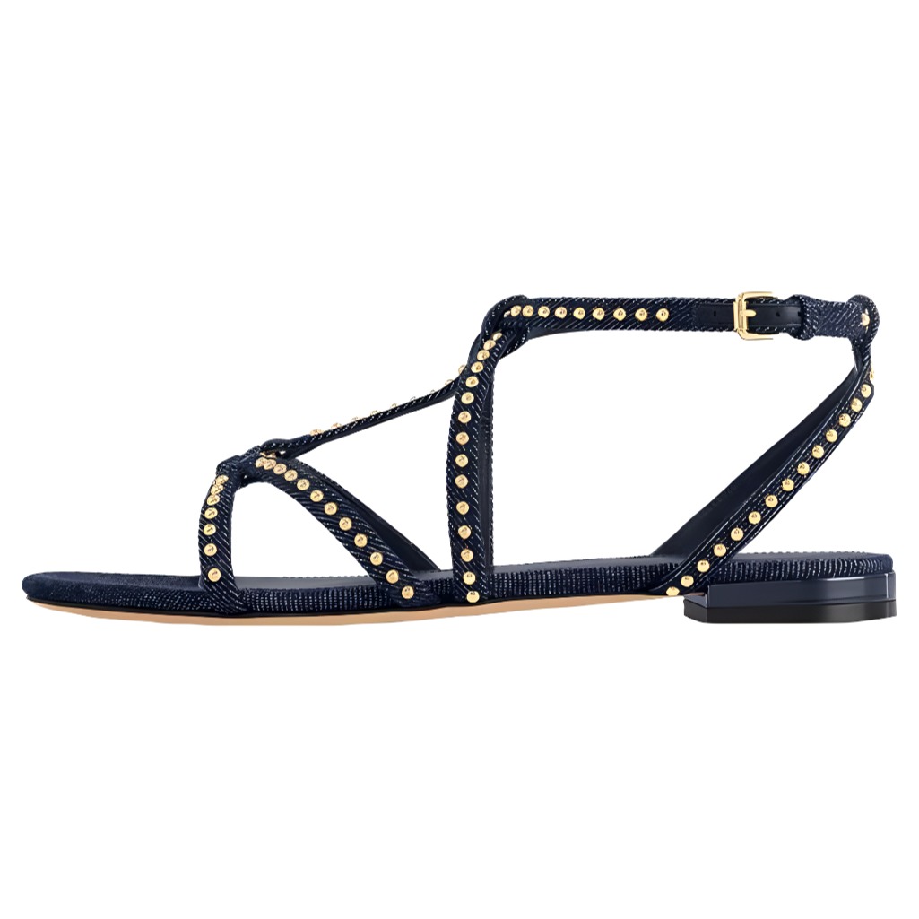 (Women) Louis Vuitton Denim Slide Sandal 'Deep Blue' 1ACM3Z