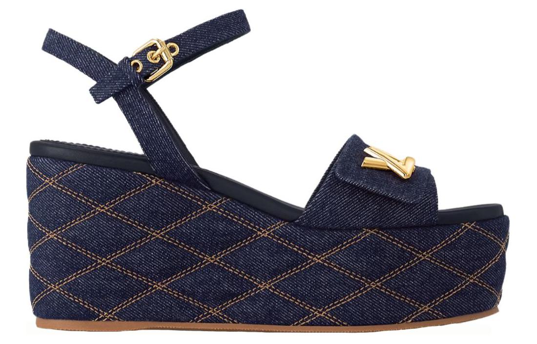 Order (W) Sandalia Louis Vuitton Denim Slide 'Azul Profundo' 1ACI5J