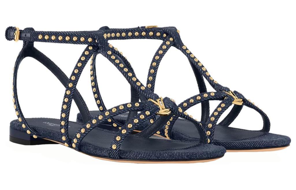 (W) LV Denim Slide Sandal 'Deep Blue' 圖 3