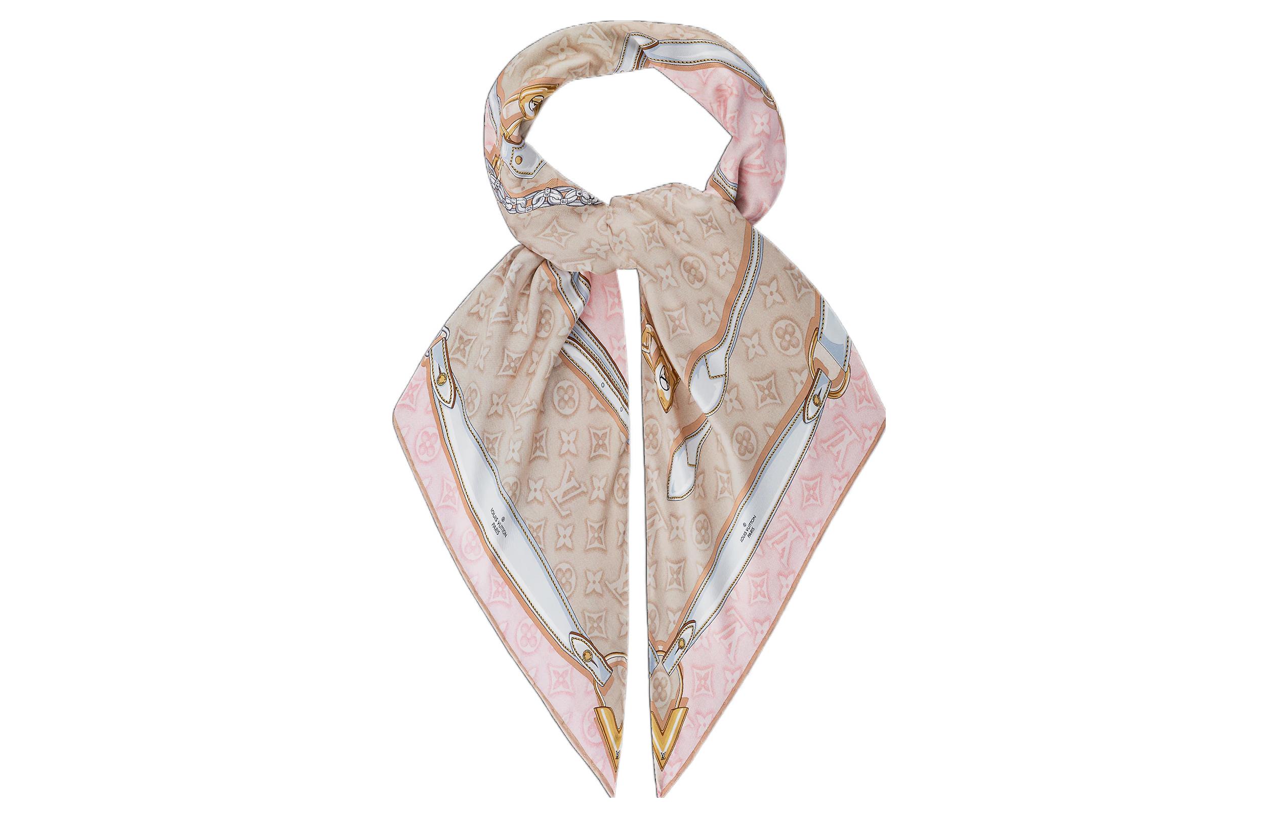 (Women) Louis Vuitton Denimgram Confidential Fashion Trendy Silk Scarf for Women. M78097 圖 3