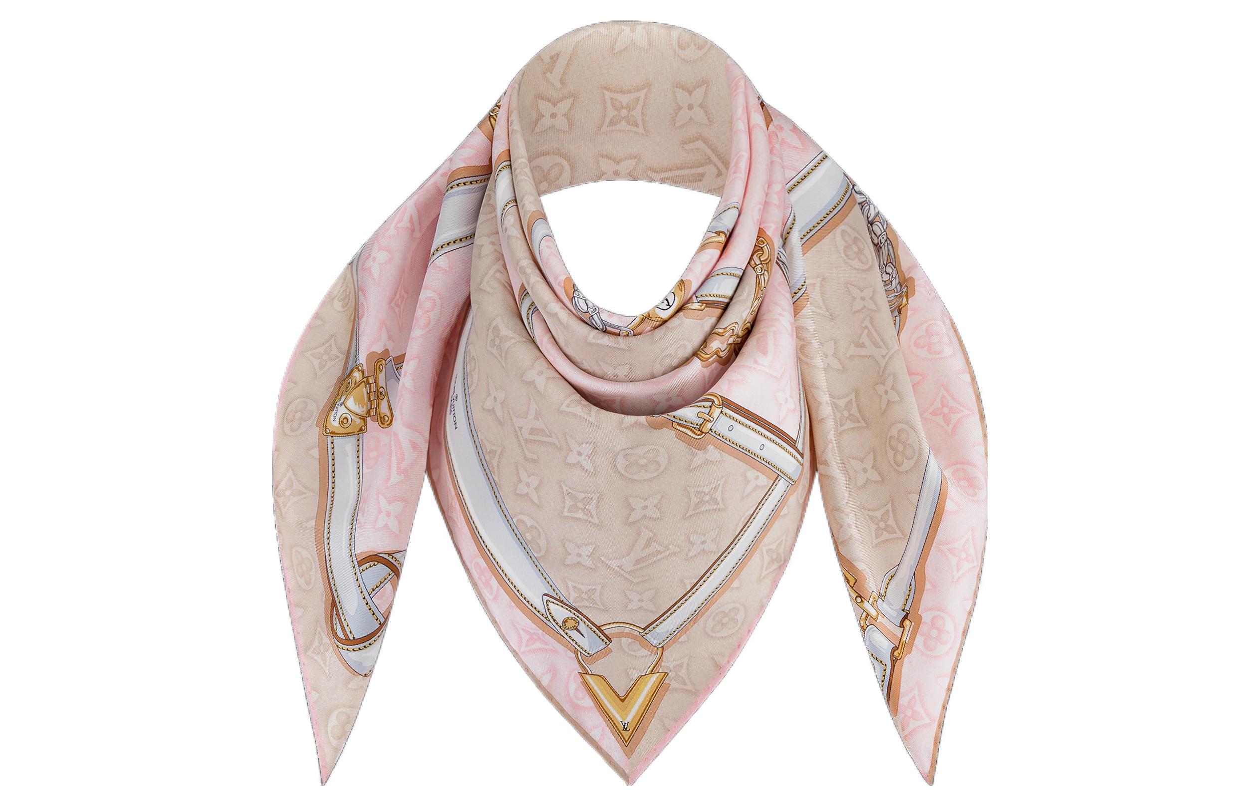 (Women) Louis Vuitton Denimgram Confidential Fashion Trendy Silk Scarf for Women. M78097 圖 4