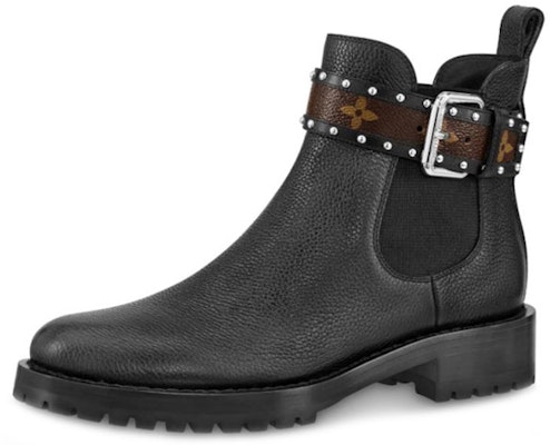 (Women) Louis Vuitton Discovery 'Grained Calfskin Ankle Boot Black' 1A4GZT Buy (Women) Louis Vuitton Discovery 'Grained Calfskin Ankle Boot Black' 1A4GZT