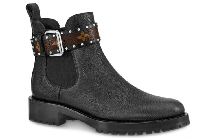 Order (W) Louis Vuitton Discovery ''Schwarzer Kalbsleder-Stiefeletten'' 1A4GZT