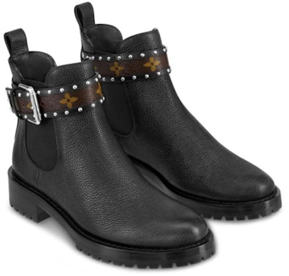 (Women) Louis Vuitton Discovery 'Grained Calfskin Ankle Boot Black' 1A4GZT Lookbook (Women) Louis Vuitton Discovery 'Grained Calfskin Ankle Boot Black' 1A4GZT