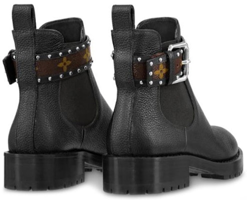 (Women) Louis Vuitton Discovery 'Grained Calfskin Ankle Boot Black' 1A4GZT Shop (Women) Louis Vuitton Discovery 'Grained Calfskin Ankle Boot Black' 1A4GZT