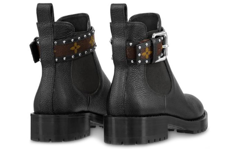 Shop (W) Louis Vuitton Discovery ''Schwarzer Kalbsleder-Stiefeletten'' 1A4GZT