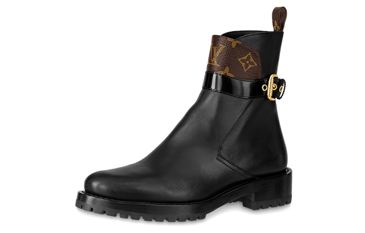 (Women) Louis Vuitton Discovery Boots 'Black with Monogram Top' 1A868J