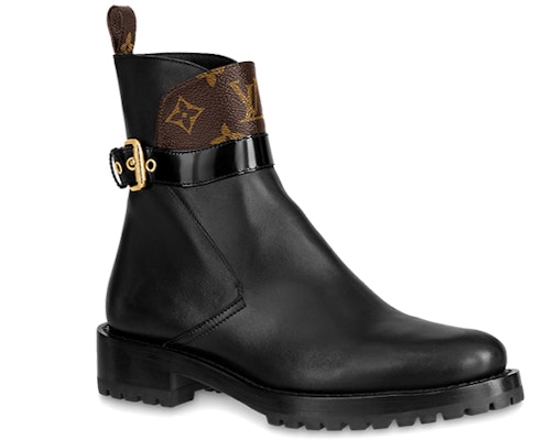 (Women) Louis Vuitton Discovery Boots 'Black with Monogram Top' 1A868J Order (Women) Louis Vuitton Discovery Boots 'Black with Monogram Top' 1A868J