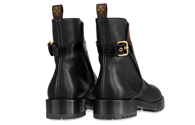 Shop (W) Bottes Louis Vuitton Discovery ''Noir avec Haut Monogrammé'' 1A868J
