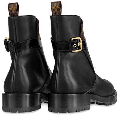 (Women) Louis Vuitton Discovery Boots 'Black with Monogram Top' 1A868J Shop (Women) Louis Vuitton Discovery Boots 'Black with Monogram Top' 1A868J