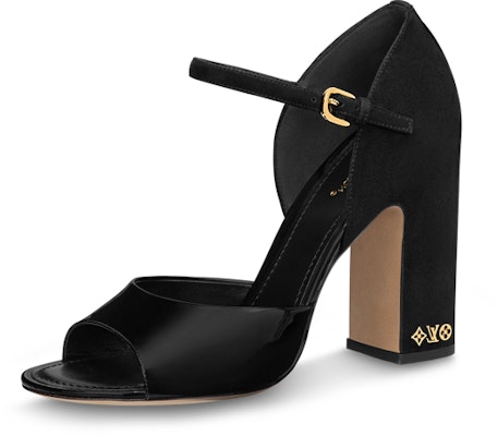 (W) Sandal Heel Tebal Buckle Kulit Hitam Louis Vuitton Don 1ABGCL Buy (W) Sandal Heel Tebal Buckle Kulit Hitam Louis Vuitton Don 1ABGCL