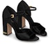 Lookbook (W) Sandal Heel Tebal Buckle Kulit Hitam Louis Vuitton Don 1ABGCL
