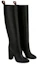 Lookbook (W) Louis Vuitton Donna High-Top Stiefel ''Schwarzes Leder'' 1AAOFH