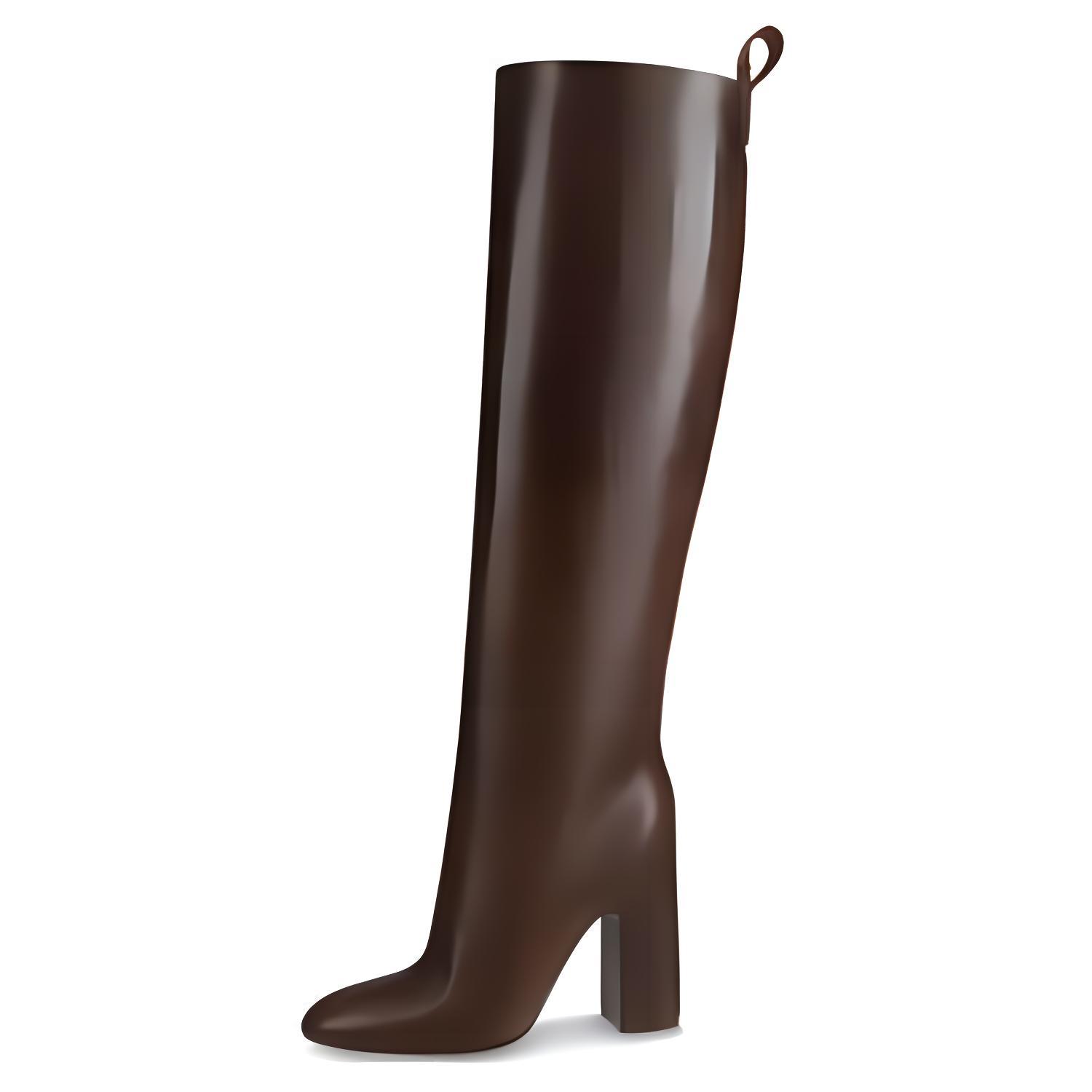 (Women) Louis Vuitton Donna High-Top Boot 'Dark Brown' 1AAODX