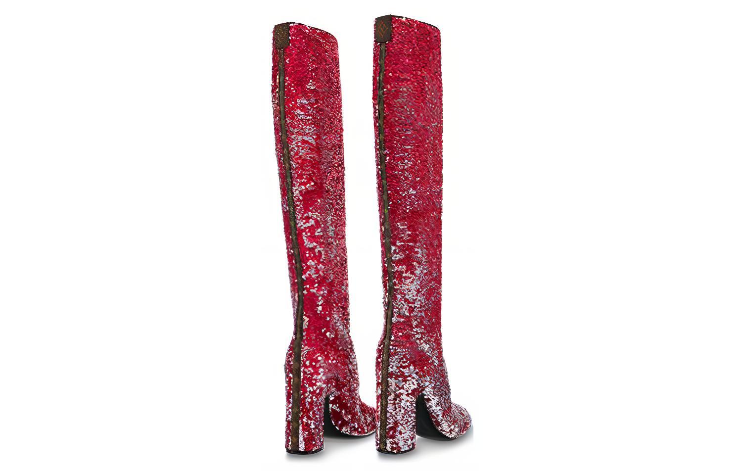(W) LV Donna High-Top Boot 'Red' 圖 4
