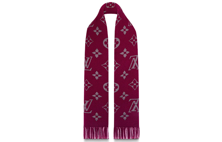 (Women) LOUIS VUITTON Double-Sided Logo Wool Scarf M73887 圖 3
