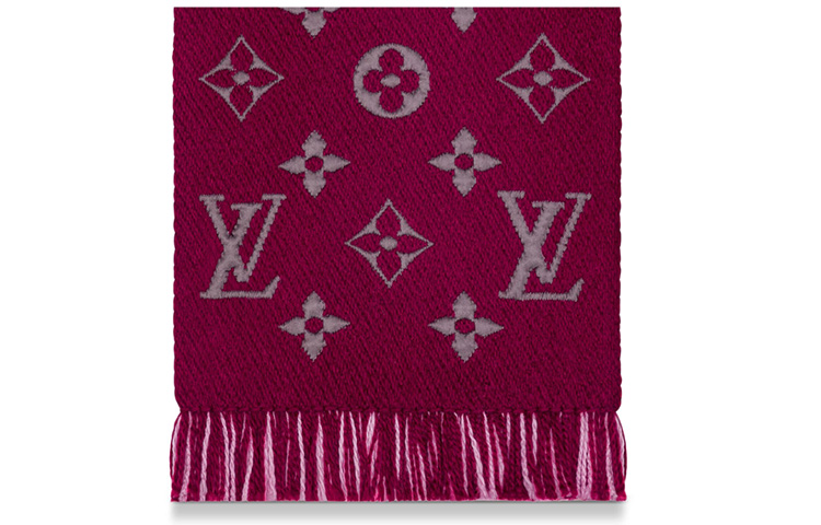 (Women) LOUIS VUITTON Double-Sided Logo Wool Scarf M73887 圖 4