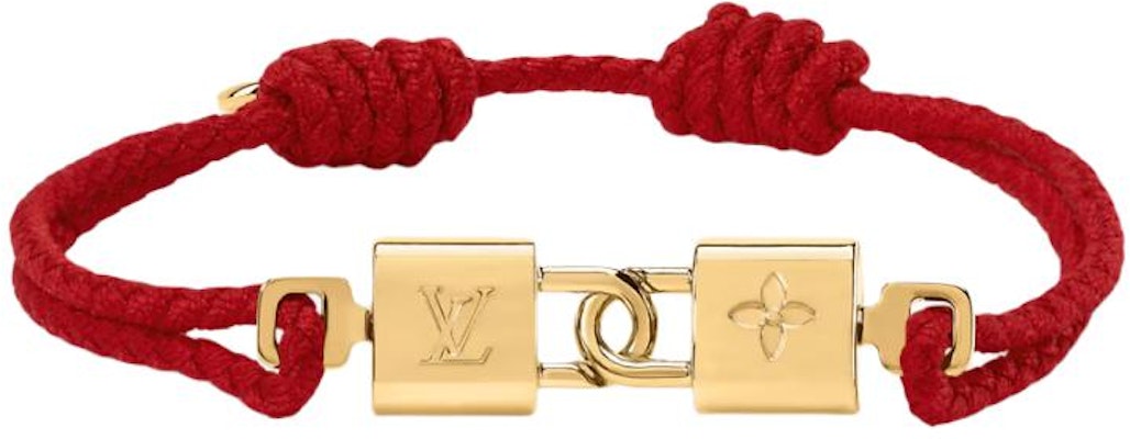 (W) Louis Vuitton Gelang Double Lock Metal Merah. M4284Z Order (W) Louis Vuitton Gelang Double Lock Metal Merah. M4284Z