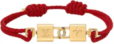 Order (W) Louis Vuitton Gelang Double Lock Metal Merah. M4284Z