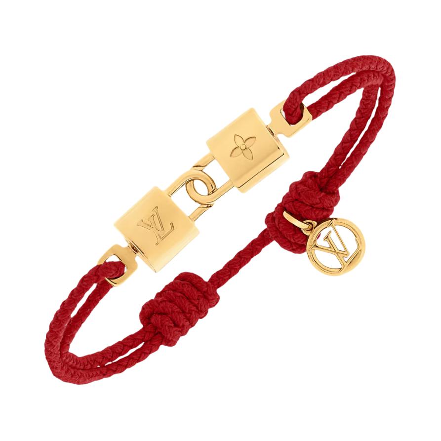 (Women) Louis Vuitton Double Lock Metal Bracelet Red - . M4284Z 圖 3