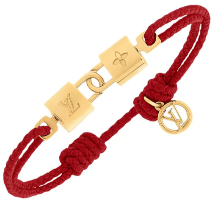 (W) Louis Vuitton Gelang Double Lock Metal Merah. M4284Z Lookbook (W) Louis Vuitton Gelang Double Lock Metal Merah. M4284Z
