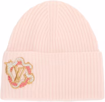(Women) LOUIS VUITTON Dragon Patch Wool Beanie Pink Ladies. M79549 (Women) LOUIS VUITTON Dragon Patch Wool Beanie Pink Ladies. M79549