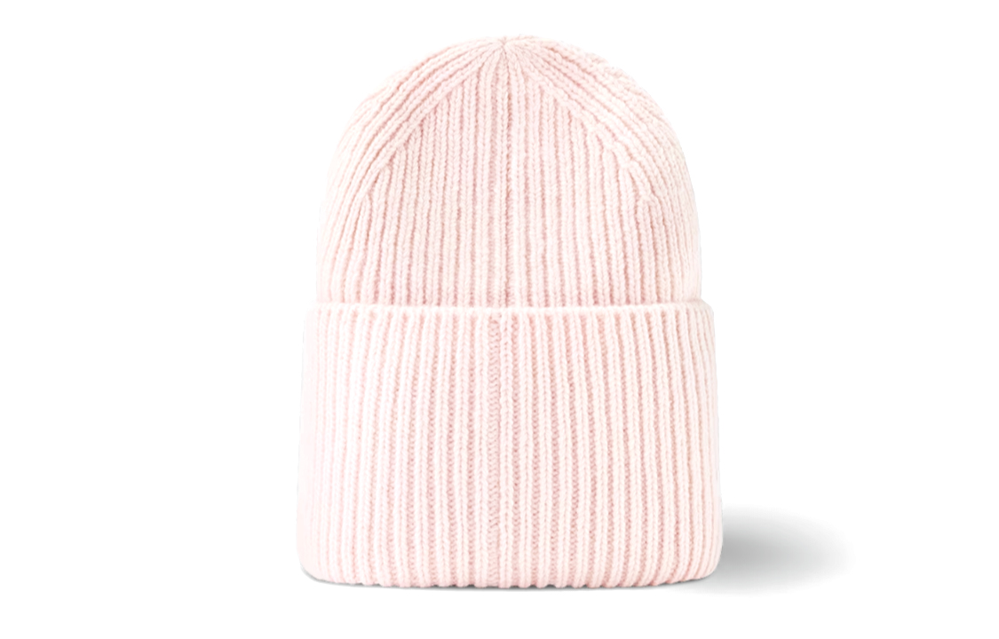 Shop (W) 路易威登 粉紅女士毛料龍補丁毛帽 M79549