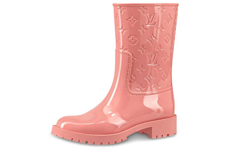 (Women) Louis Vuitton Drop 'Highlight Waterproof Rubber Boot Pink' 1A45IX