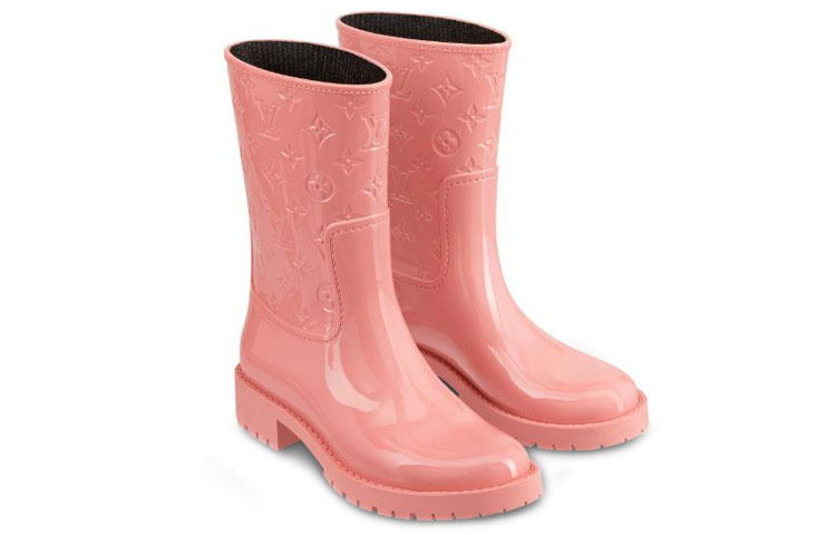 Lookbook (W) Louis Vuitton Bota de Goma Impermeable Rosa 'Highlight Drop' 1A45IX