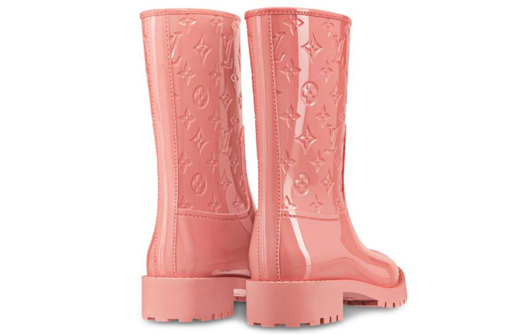 Shop (W) Louis Vuitton Bota de Goma Impermeable Rosa 'Highlight Drop' 1A45IX