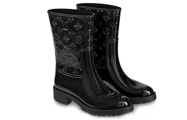 Lookbook (W) Louis Vuitton Drops Flat Half Boots 'Hitam' 1A8QUX