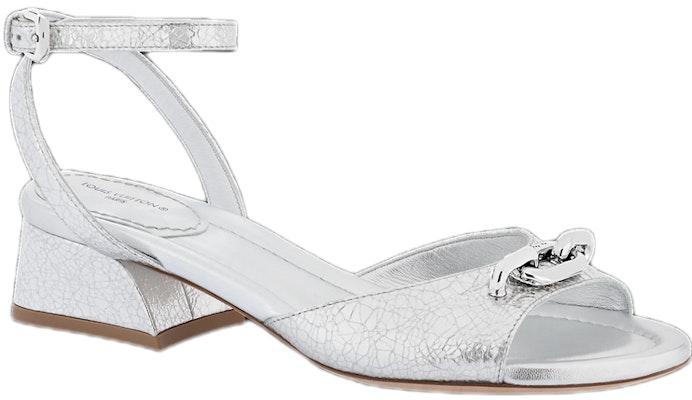 (Women) Louis Vuitton Edge 'Silver Open-Toe Strap Sandals' 1ABGTL Order (Women) Louis Vuitton Edge 'Silver Open-Toe Strap Sandals' 1ABGTL