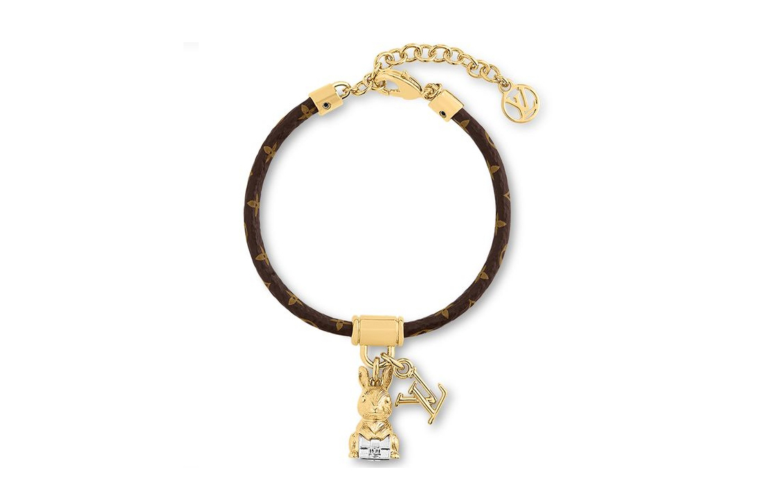 (Women) LOUIS VUITTON Elegant Rabbit Metal Bracelet Women Brown/Gold M8143Z 圖 2