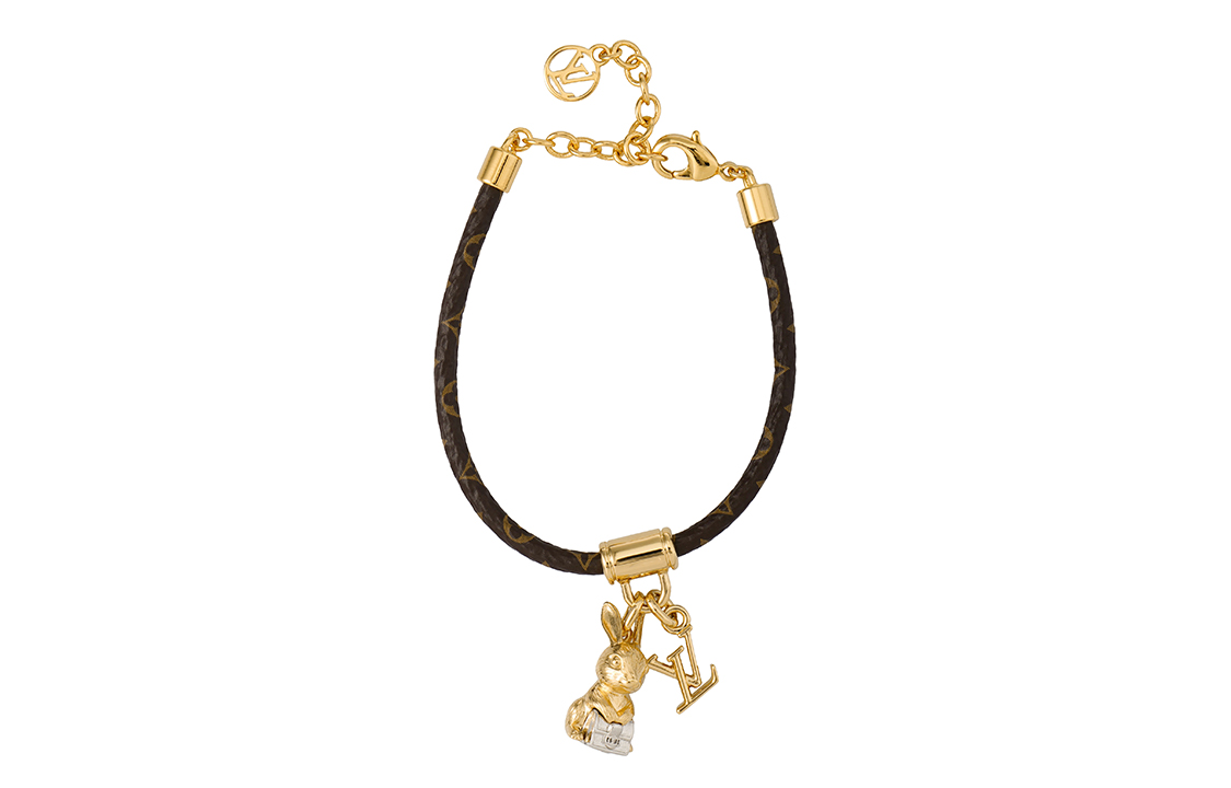 (Women) LOUIS VUITTON Elegant Rabbit Metal Bracelet Women Brown/Gold M8143Z 圖 3