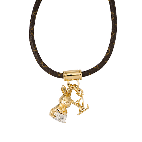 (Women) LOUIS VUITTON Elegant Rabbit Metal Bracelet Women Brown/Gold M8143Z 圖 5