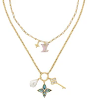 (Women) LOUIS VUITTON Embellished Design Gold Necklace for Women Gold. M02318 (Women) LOUIS VUITTON Embellished Design Gold Necklace for Women Gold. M02318