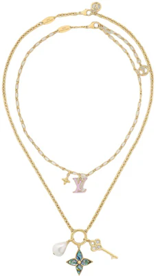 (W) LOUIS VUITTON Kalung Emas Wanita dengan Desain Berhias Emas. M02318 Lookbook (W) LOUIS VUITTON Kalung Emas Wanita dengan Desain Berhias Emas. M02318