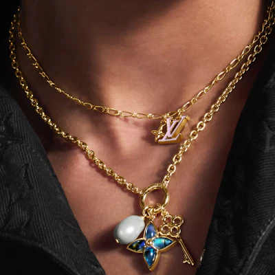 (W) LOUIS VUITTON Kalung Emas Wanita dengan Desain Berhias Emas. M02318 Shop (W) LOUIS VUITTON Kalung Emas Wanita dengan Desain Berhias Emas. M02318