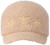 Order (W) LOUIS VUITTON Topi Embroidered 3 Elements Signature Wool Coklat Muda M7250M