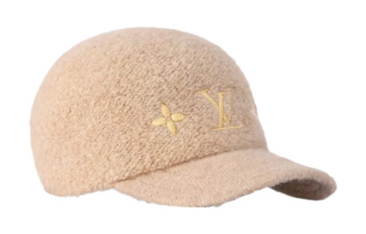 Lookbook (W) LOUIS VUITTON Topi Embroidered 3 Elements Signature Wool Coklat Muda M7250M